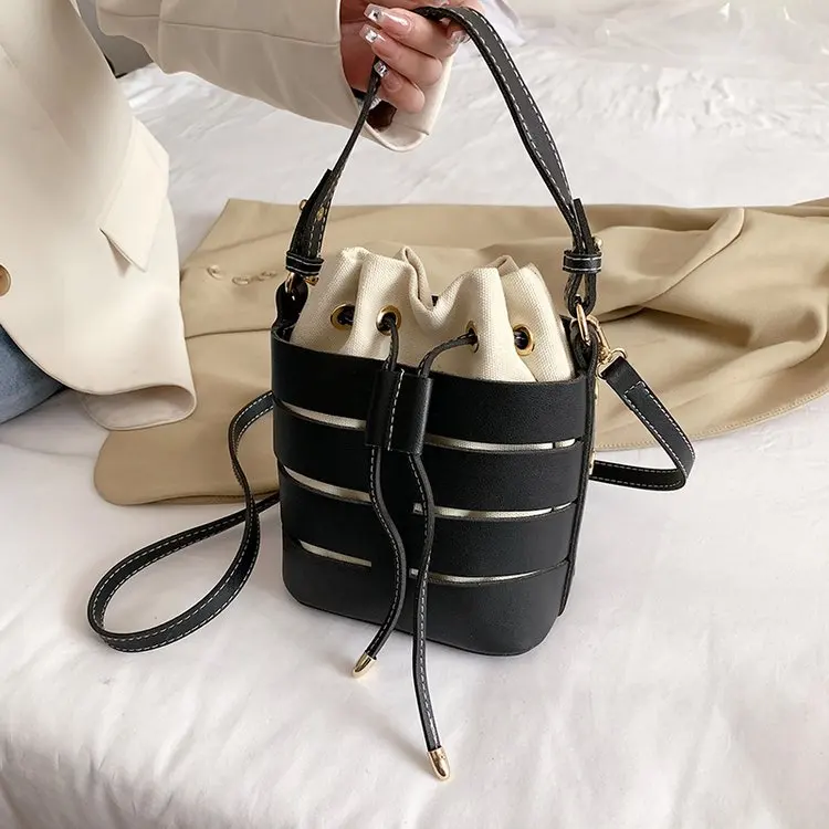 

2026 New Crochet Bucket Bag, Casual Adjustable Strap Top Handle Shoulder Bag, Bohemian Chic for Beach Vacation Bags for Women