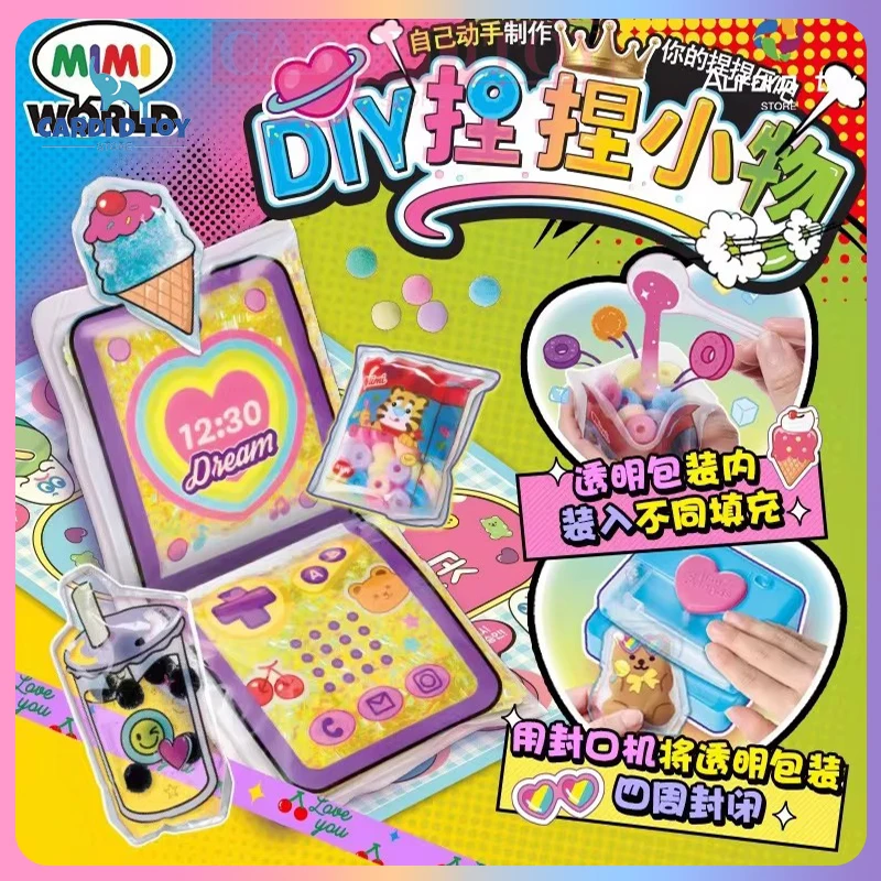 

Mimiworld Kawaii Anime Figures Diy Hand Account Sticker Set Girls Pinch Small Objects Playing House Toy Girls Birthday Gifts