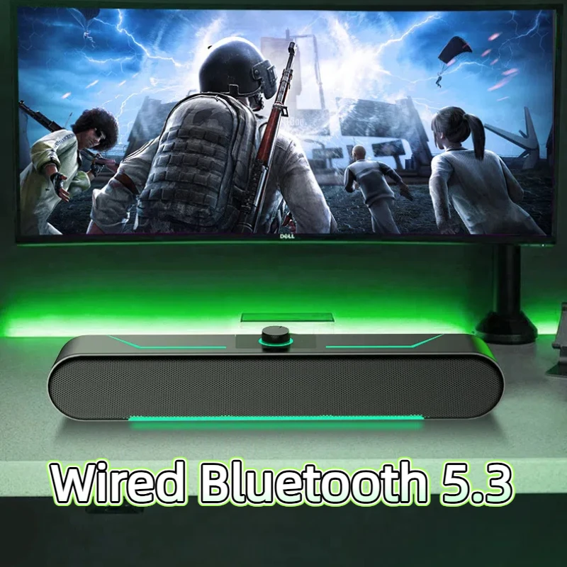 HI-FI Gaming Bluetooth Caixa De Som Surround Sound Large Volume High Resolution High Quality Simplicity LED Illumination Desktop