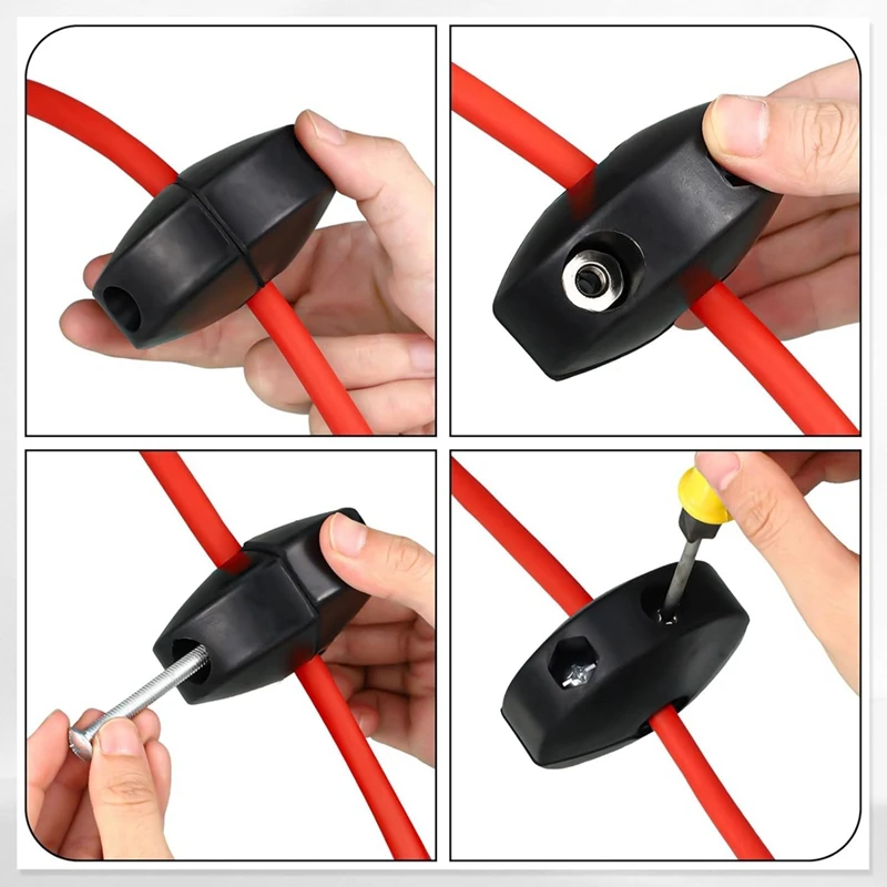 2 set tappo tubo aria avvolgitubo regolabile parti di ricambio paraurti per ID 1/2 pollici, arresto bobina tubo flessibile retrattile riavvolgimento automatico