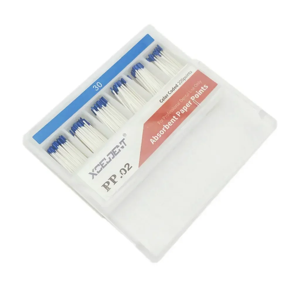 1box Dental Absorbent Paper Points Root Cancel Endodontics Cotton Fiber Tips Dental Matirial Supply