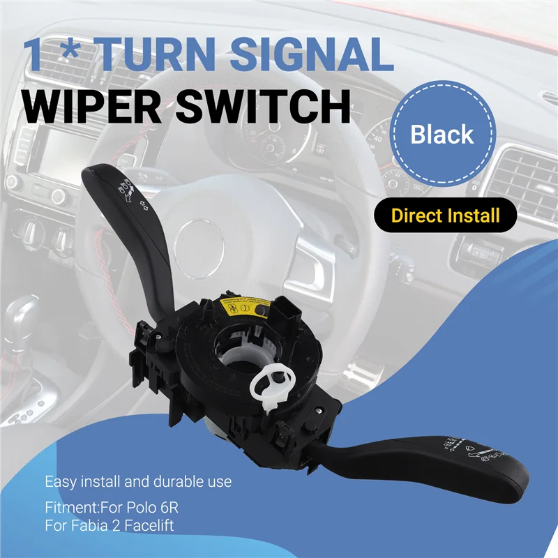 

【Price Drop !!】6R0953501H Turn Signal Wiper Switch Combination Switch For VW Polo 6R Skoda Fabia 2 Facelift