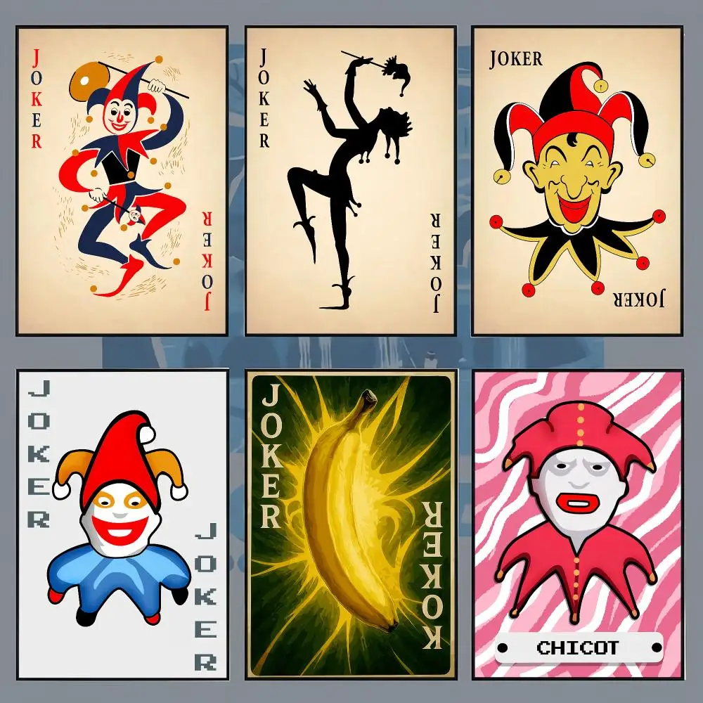 Game Joker B-Balatro retro card Poster Aesthetic Wall Art for Bedroom Study Office Home Decor Gift