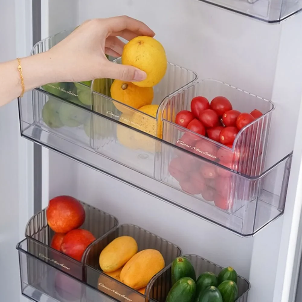 Fridge Side Door Refrigerator Drawer Quality Deepen Large Opening Food Storage Box Plastic Food Case Kitchen Accessories