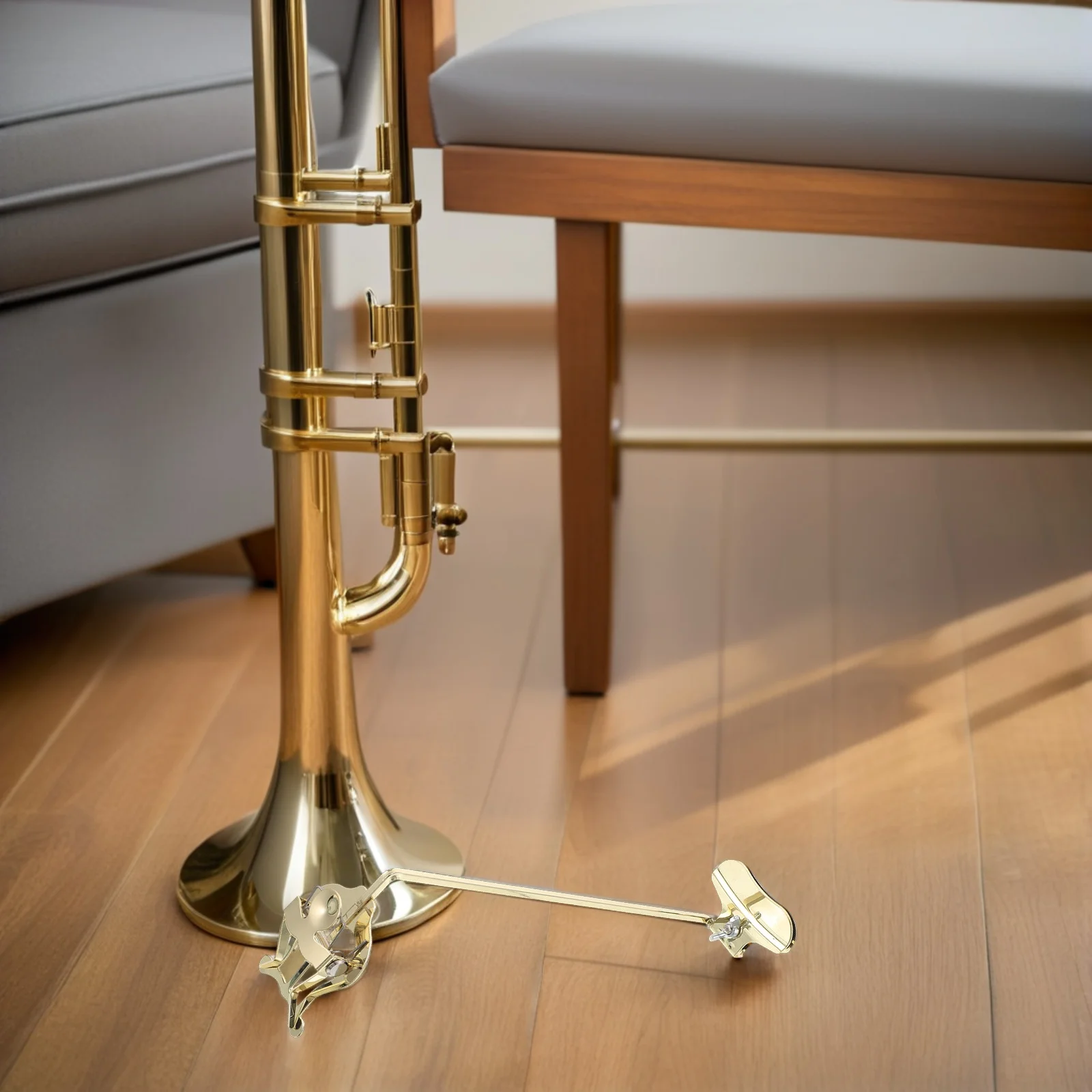 Portable Soprano Saxophone Sheet Music Clip Holder Vertical Lyre Design for Marching Band and Orchestra Performances Saxophone