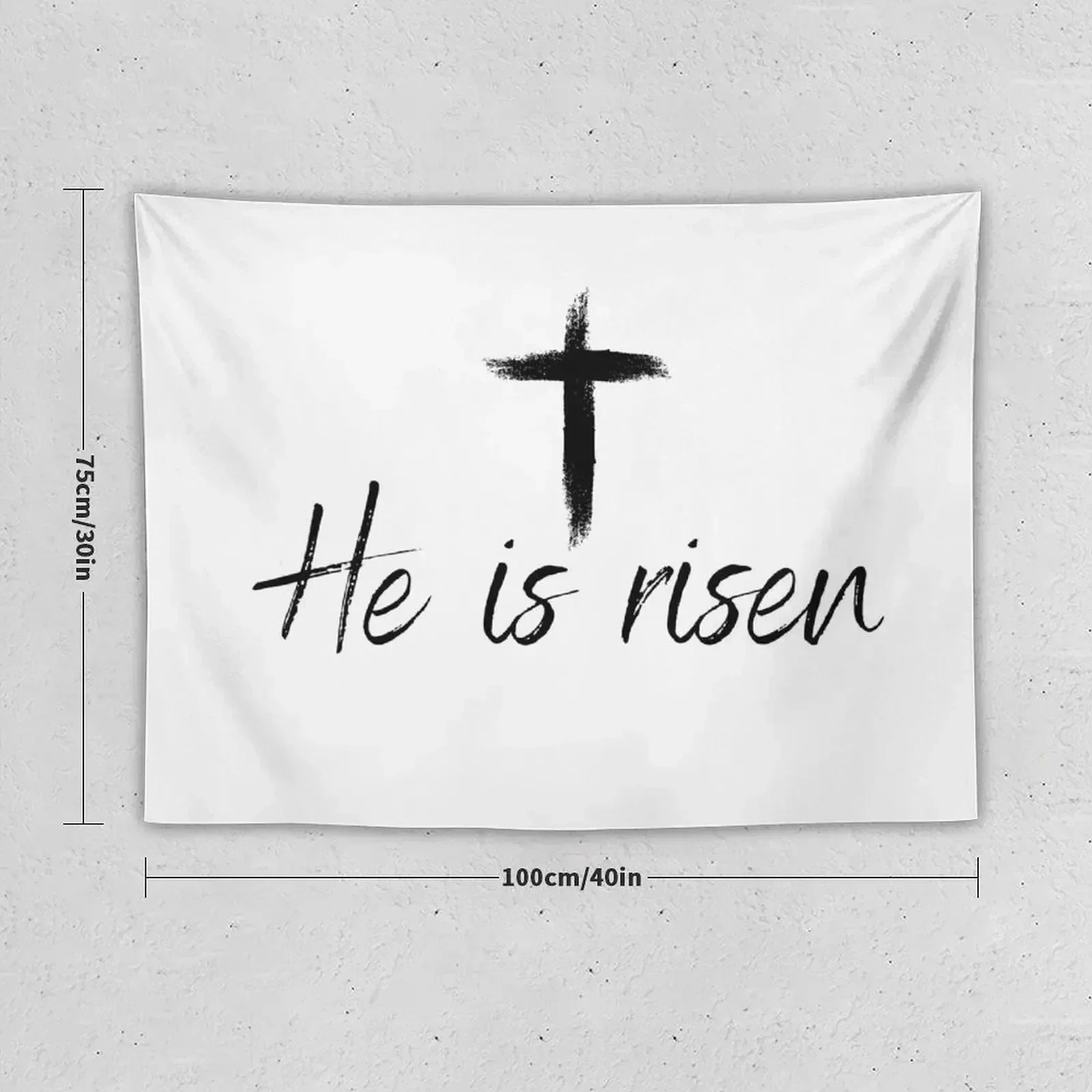 He is risen christian easter cross Tapestry For Bedroom Wall Decoration Kawaii Room Decor Tapestry