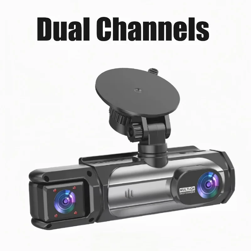 HONG TONG New 3.16-inch dual lens high-definition WIFI driving recorder supports infrared night vision ring recording
