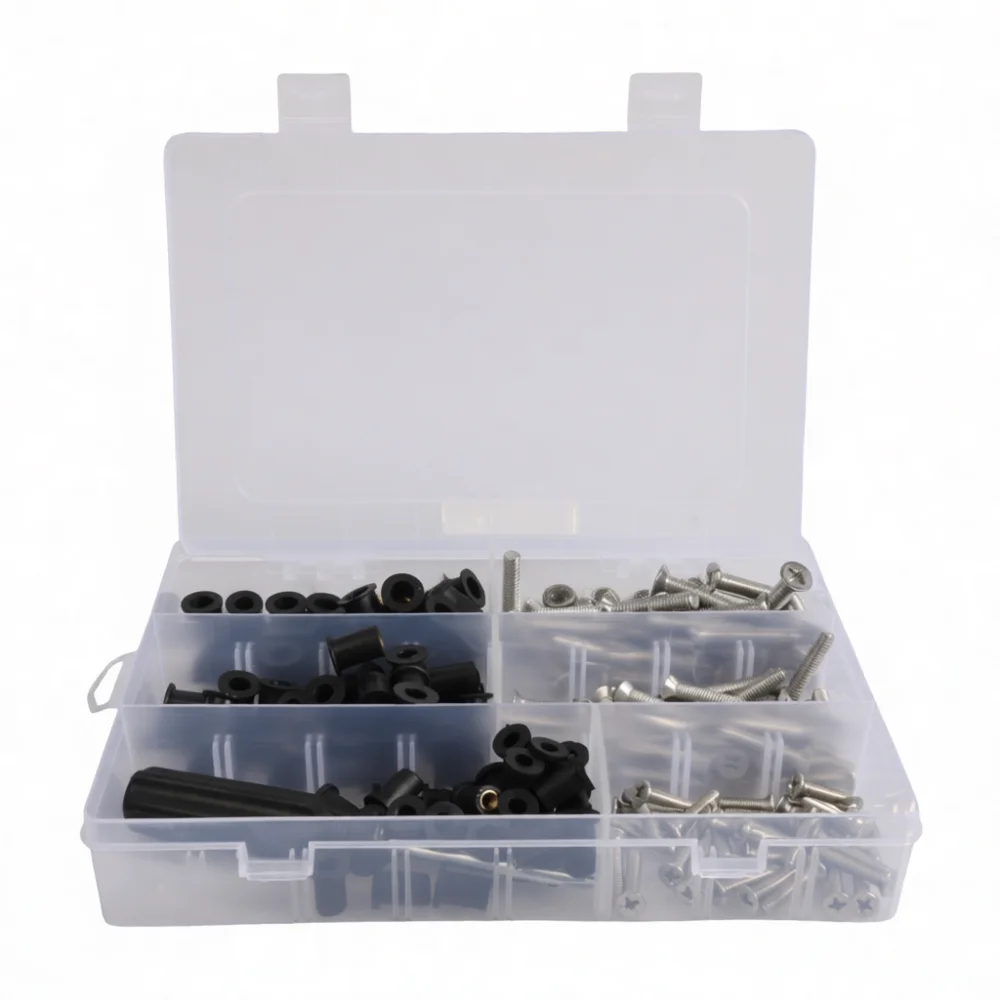 Neoprene Rubber Brass Expansion Nuts Assortment Kit Vibration Dampening Fasteners For Automotive Kayaking Equipment Repair Tool