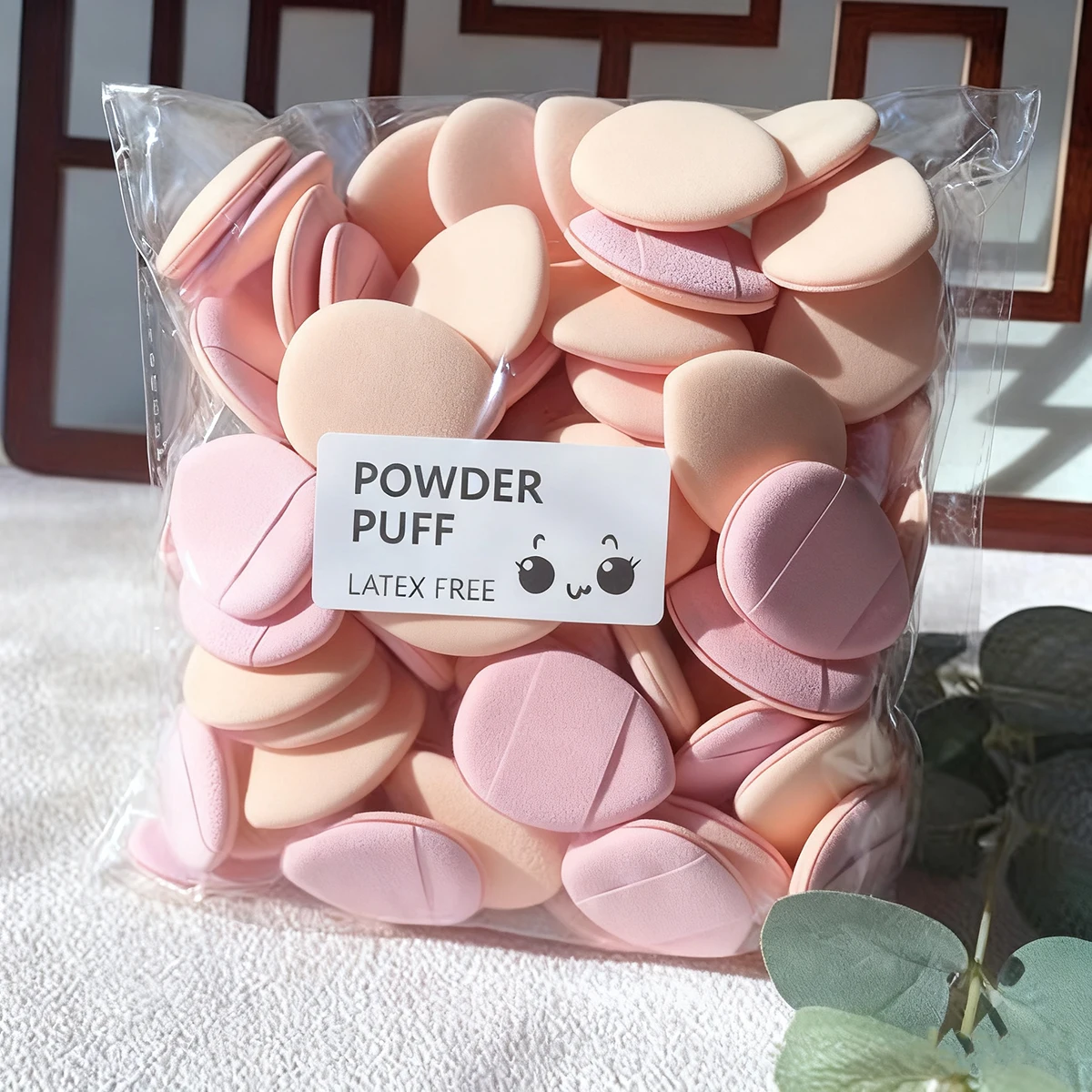 100pcs Multifunctional Thumb Powder Puff Non-latex Makeup Sponge Liquid Foundation Concealer Powder Puff Finger Powder Puff
