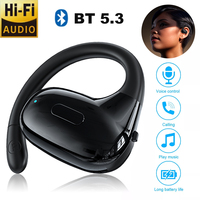 T18 Open Ear Wireless Business Headphone With Earhook Mic Headset Ultra-Long Life Battery Earphone For Running Workout Sport