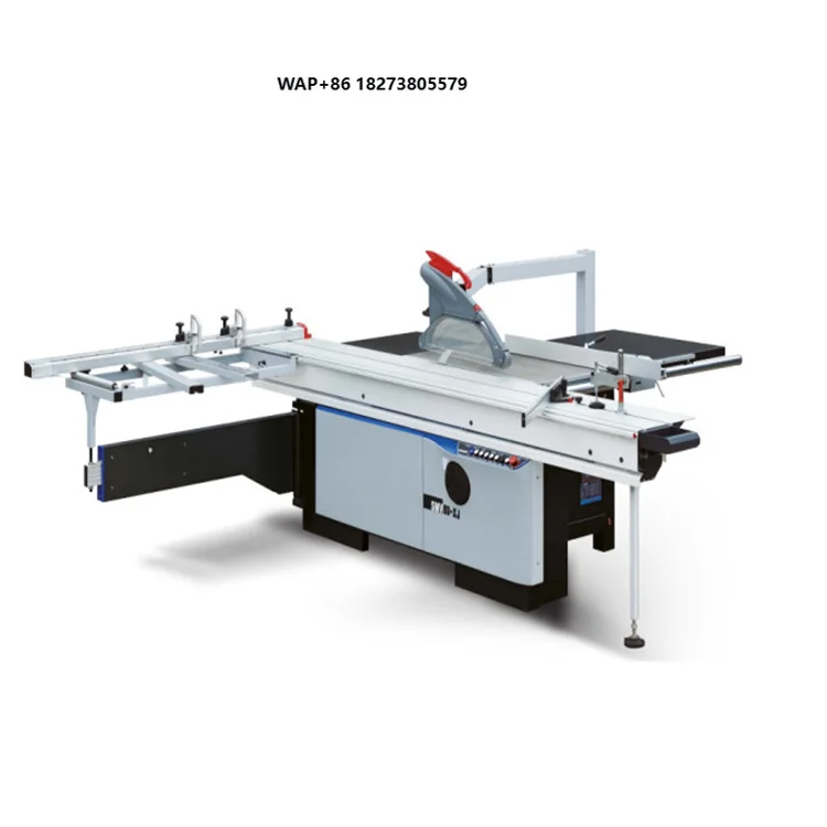 GIANTWAY Precision Horizontal Wood Cutting Sliding Table Panel Saw Machine 5.5kw Motor 220V/380V Voltage Easy Operate 3200mm