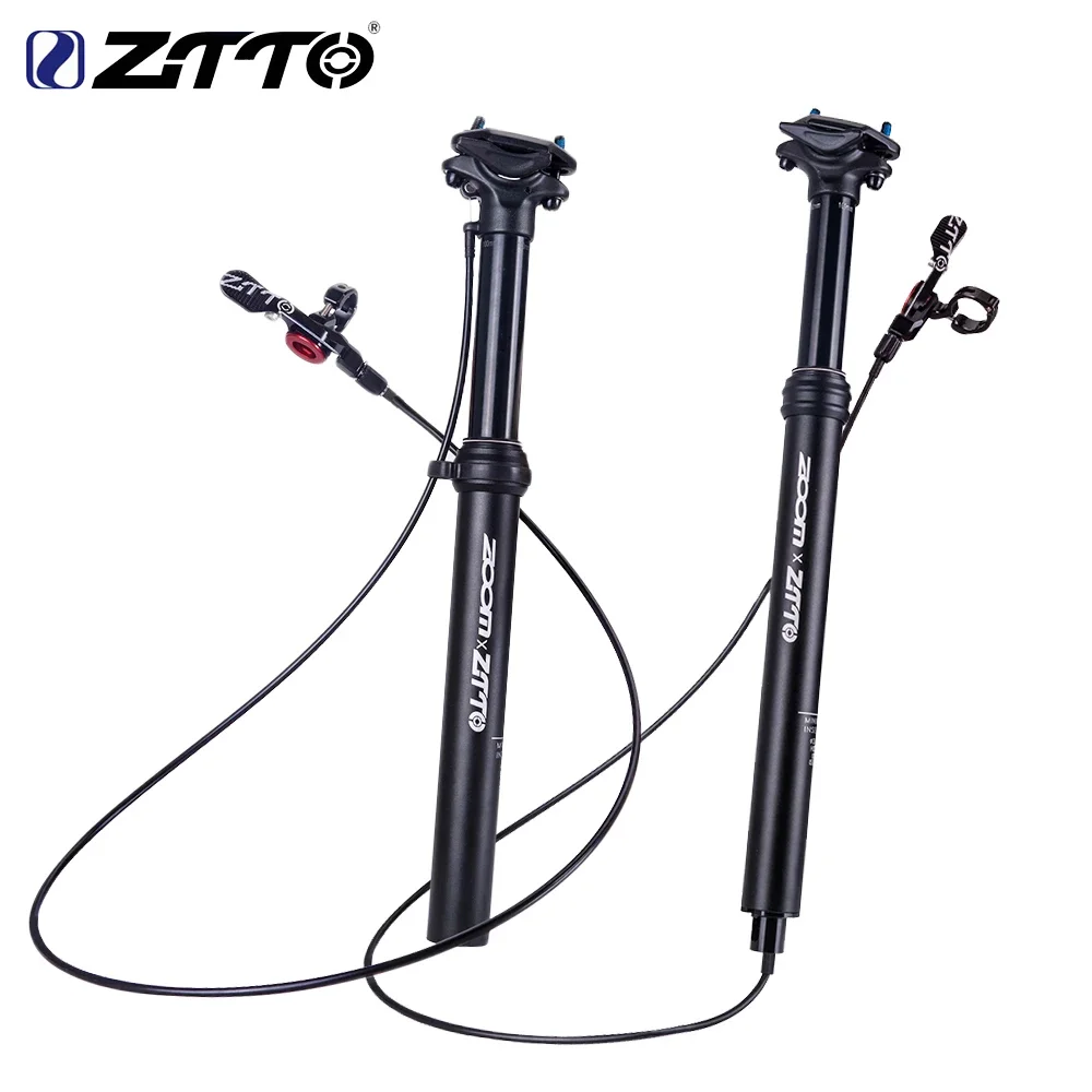 MTB Remote Control Dropper Seatpost Height Adjustable Internal Routing External Cable Bike Seat Post 30.9 31.6 100mm Travel