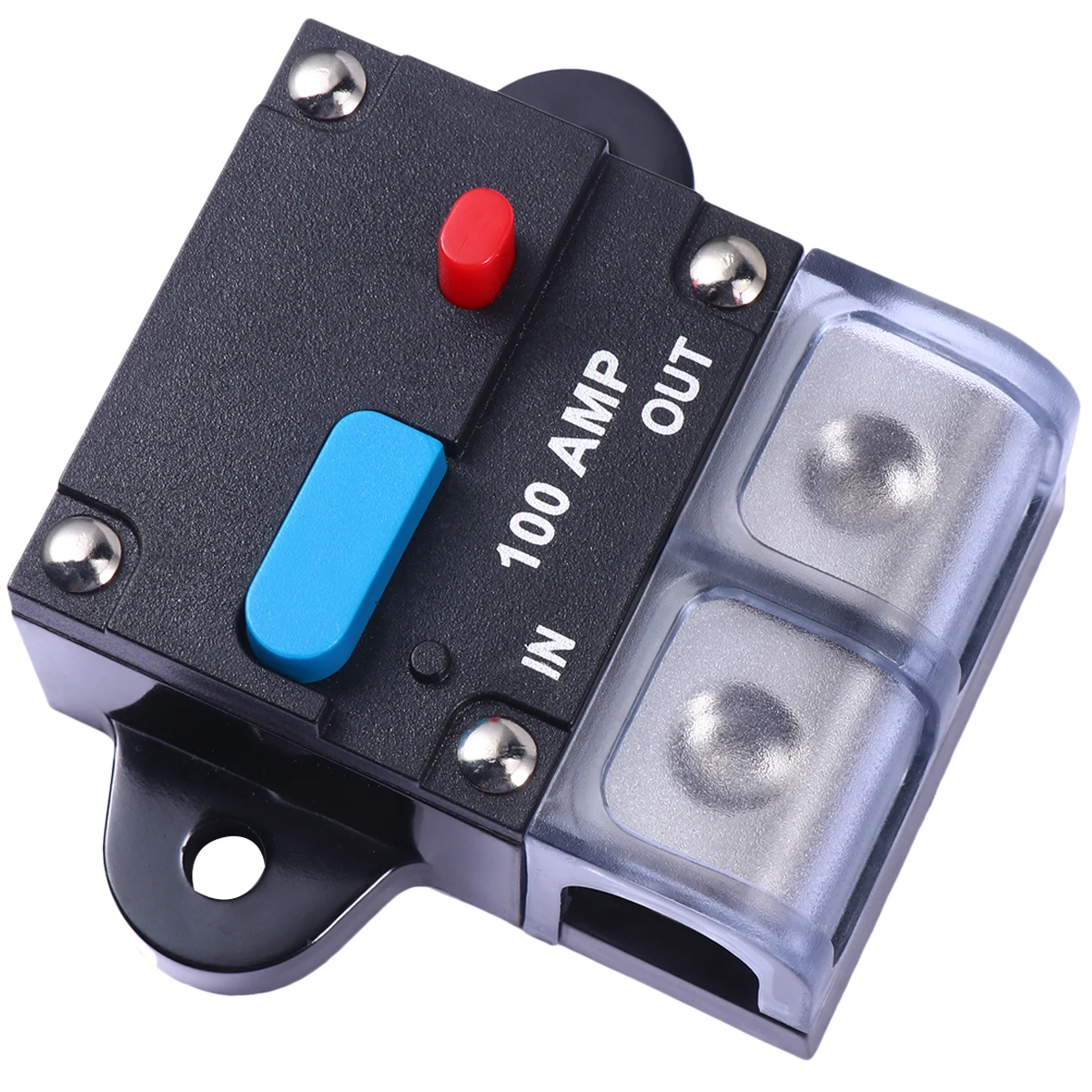 

100A Car Resettable Circuit Breaker Self-Recovery Fuse Manual Reset High Amp Thermal Trip Dc Auxiliary Systems Wall Mountable
