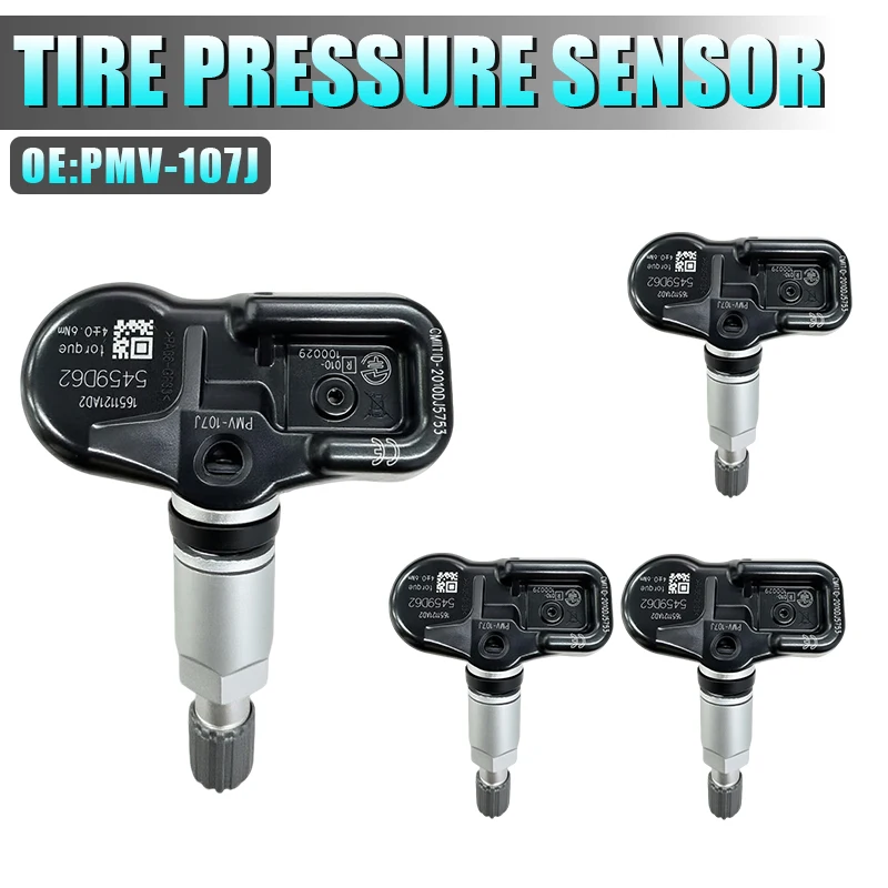 4PCS 315MHz TPMS Tire Pressure Sensor PMV-107J 42607-06011 42607-33011 Replacement for Toyota Corolla 4Runner RAV4 Highlander