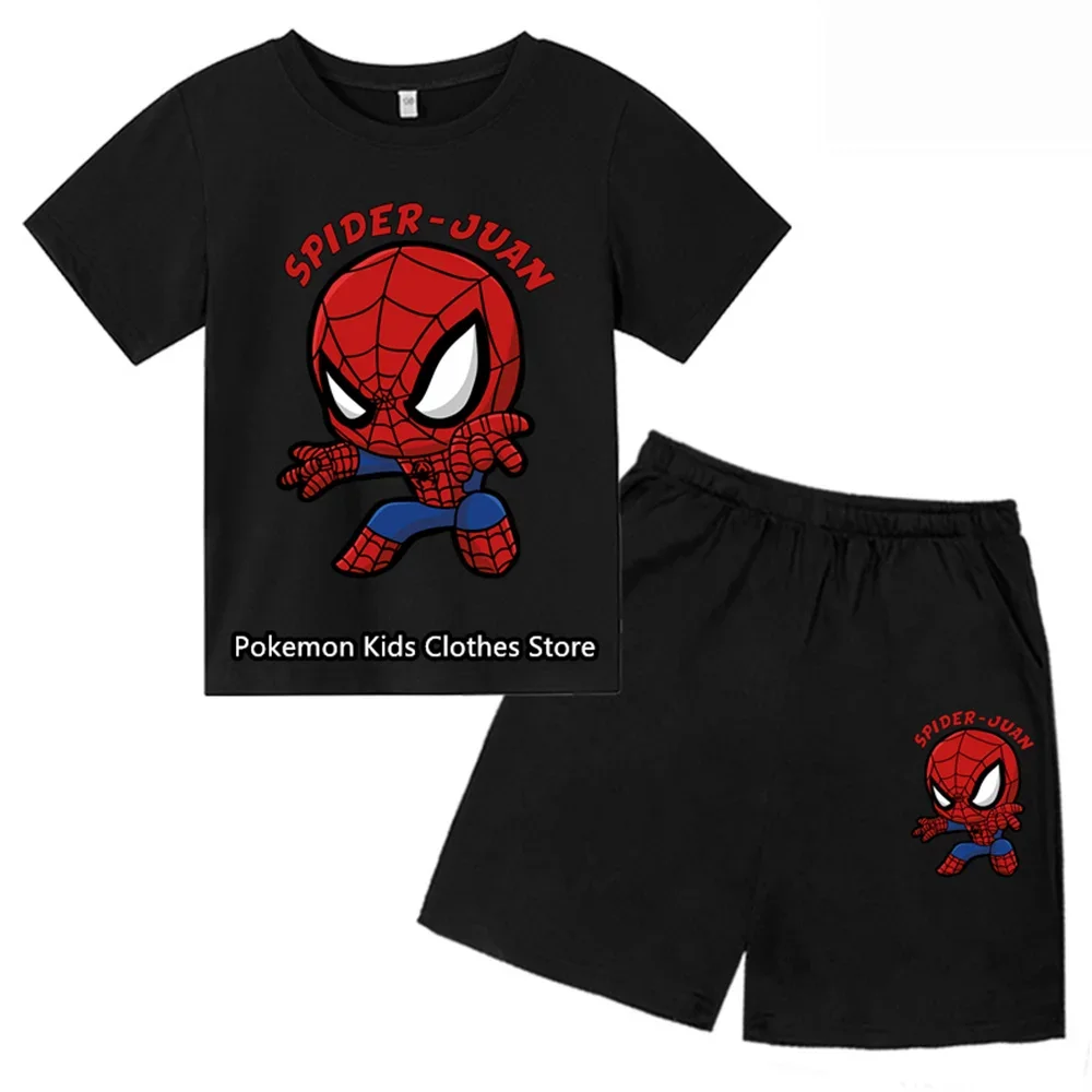 2024 cool Spider-Man Children's Goku T-Shirt Printed Girls' Funny Clothing Boys' Children's Big eared dog Baby T-shirts