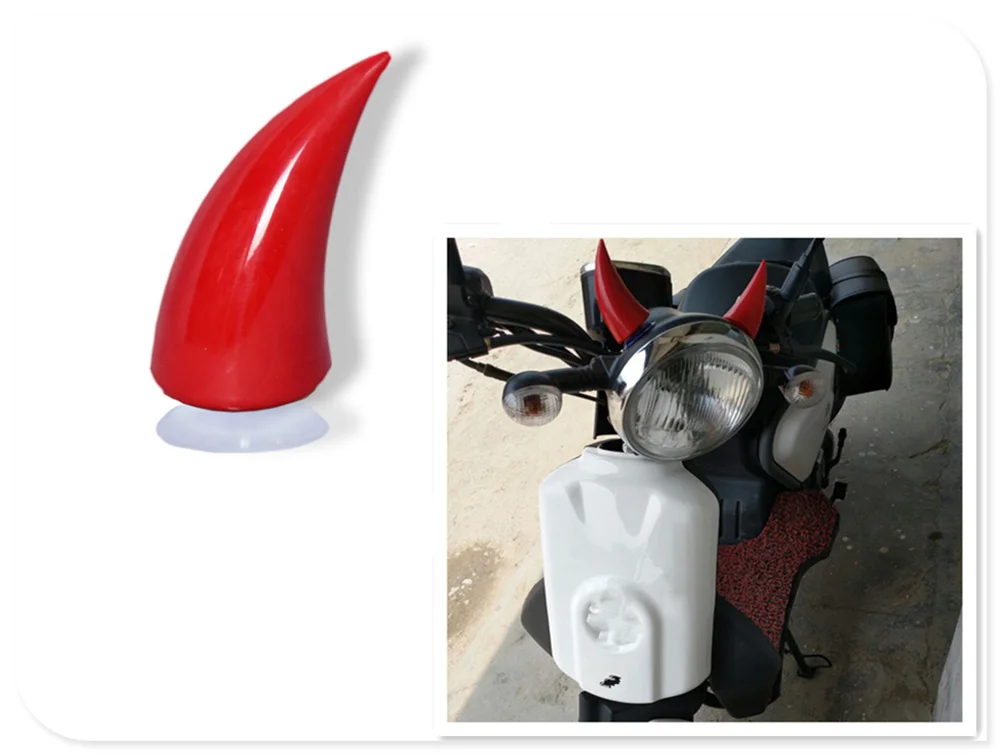 Motorcycle decorative helmet horn sucker plastic horn decoration for HONDA CBF600 SA CBR600F hoRnet 250 cb400 CB599  CB600