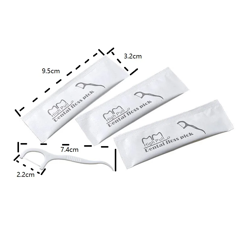 

Dental Floss Portable Separate Packaging Dental Floss Stick Independent Packaging Dental Floss for Hotel Travel Family Toothpick