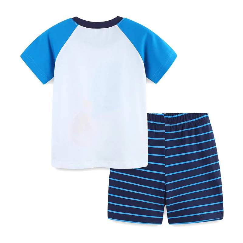 Jumping Meters New Arrival Tiger Print Outfits Tops + Shorts 2 PCS For Summer Boys Girls Clothing Sets 2 Pcs Baby Fashion Suits