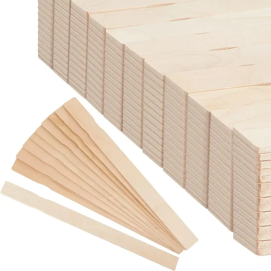 

200 Pieces Paint Stir Sticks Bulk 12 Inch, Wooden Paint Sticks Wood Mixing Stirrers for Library Markers or Garden Plant Labels,