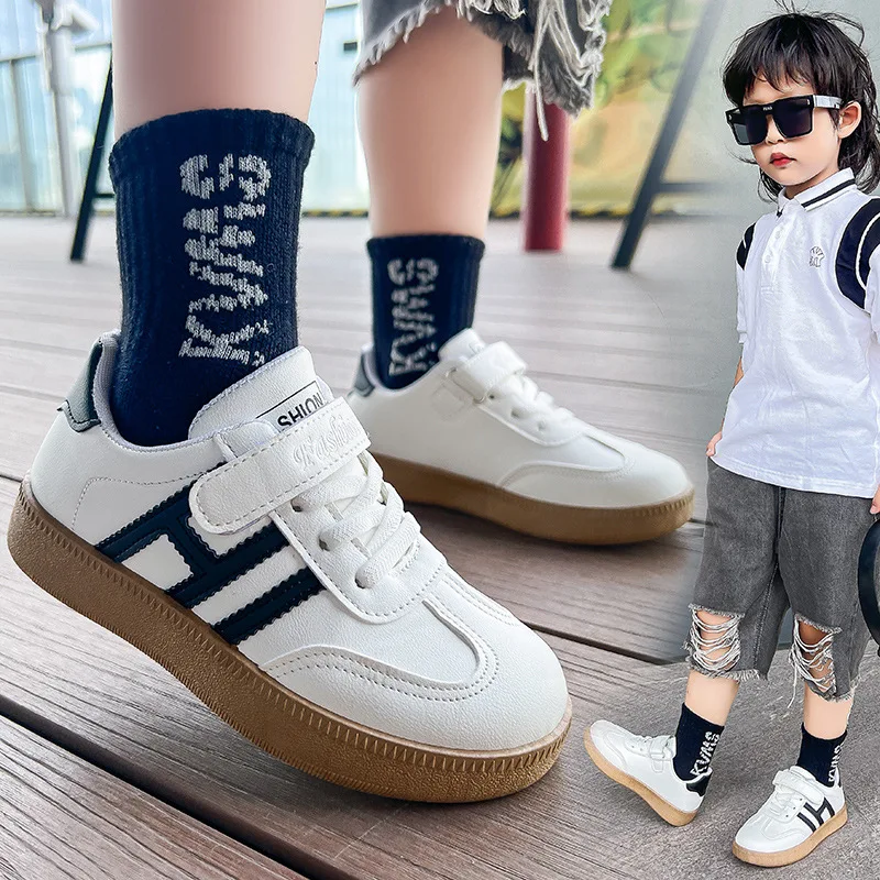 

2024 Spring New Kid's Casual Shoes Boy's Forrest Gump Shoes Girl's Fashion Board Shoes Children's Soft Lightweight Sneakers