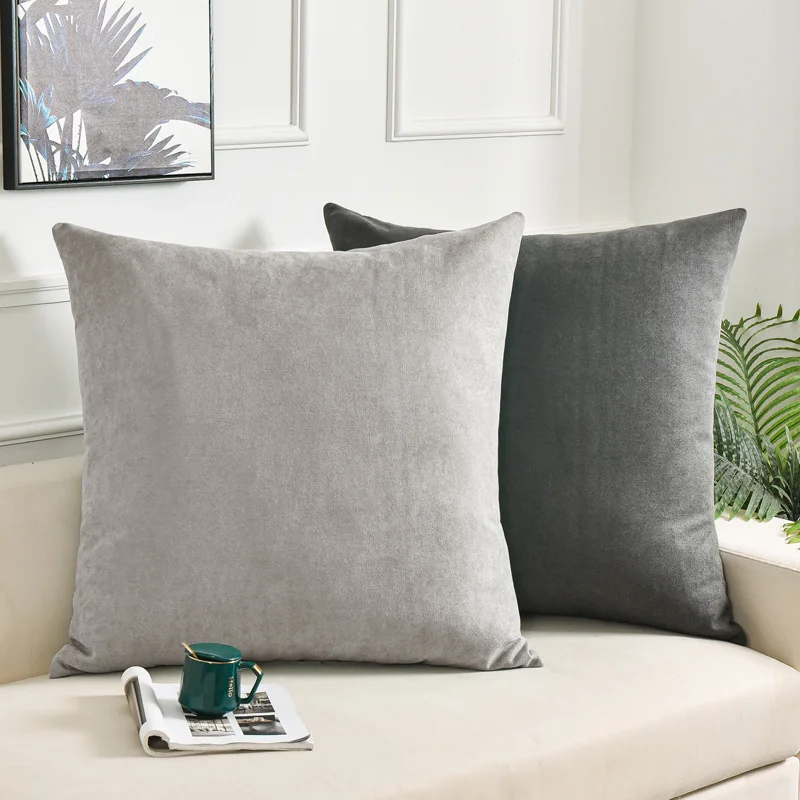 50x50/60x60/80x80CM Large Size Throw Pillow Cover Living Room Sofa Solid Cushion Cover Decor Home Decorative Pillowcase