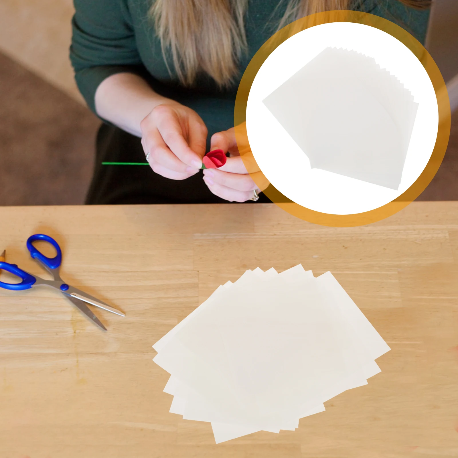 

24pcs Cutting Templates Translucent Craft Paper Square Stencils High Transparency PET Sheets DIY Projects