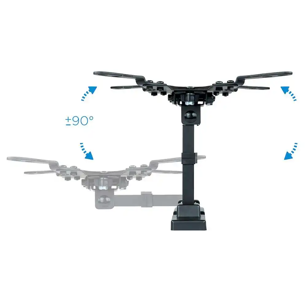 TooQ LP2042TNL-B Tilt and Swivel Wall Mount for Monitor TV LED from 13 to 42 Inches Angle Adjustable to -12º Black