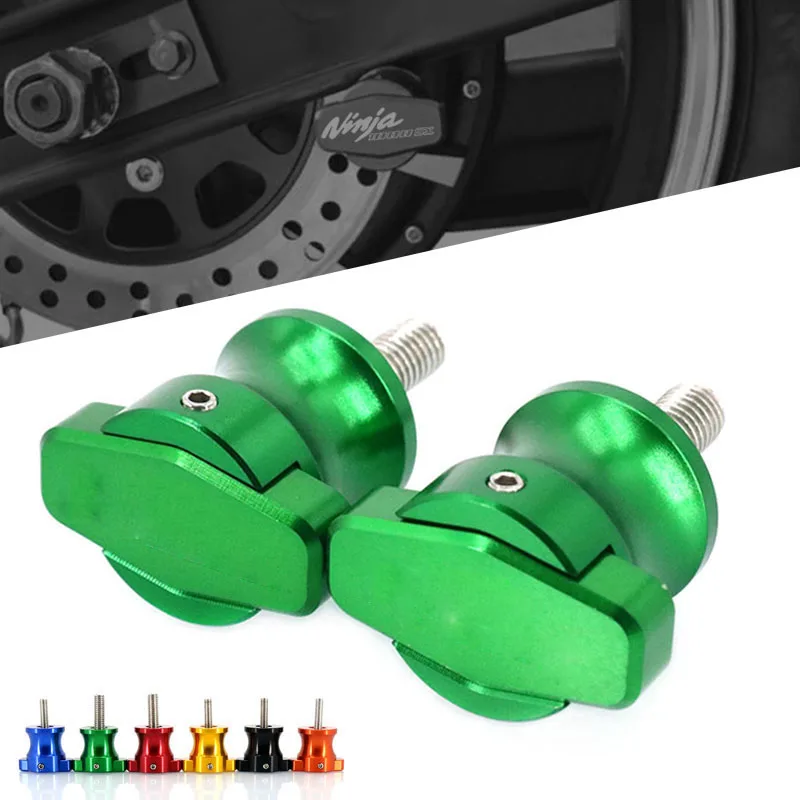 

For NINJA250 NINJA300 NINJA 250 300 Z250 Z300 Motorcycle CNC Frame Stands M10 Screws sliders Swingarm Spools Slider