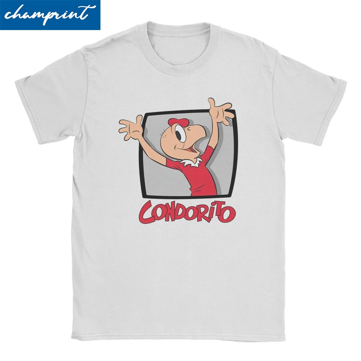 Anime Condorito T-Shirt for Men Women Cartoon Crazy Pure Cotton Tee Shirt Round Neck Short Sleeve T Shirt Gift Idea Clothes