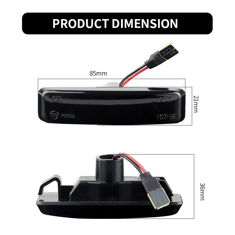 2PCS Side Marker Flowing Dynamic Blinker For BMW 3 Series E36 Sedan/Coupe/Convertible/Hatchback/Touring LED Turn Signal Light view 2