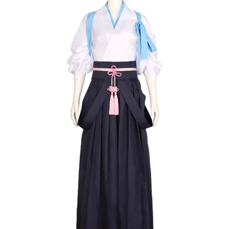 Genshin Impact Kamisato Ayaka Cosplay Kendo uniform Costume Jacquard Fabric Uniform Halloween Costumes Frostflake Heron