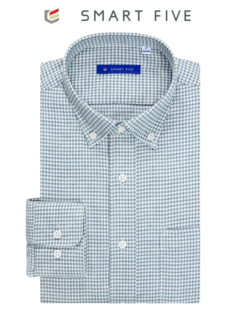 

High Quality Retro Plaid Shirt Men's Long Sleeve Shirt For Male Casual Winter Slim Fit Cotton Thick Shirt Mens Clothing
