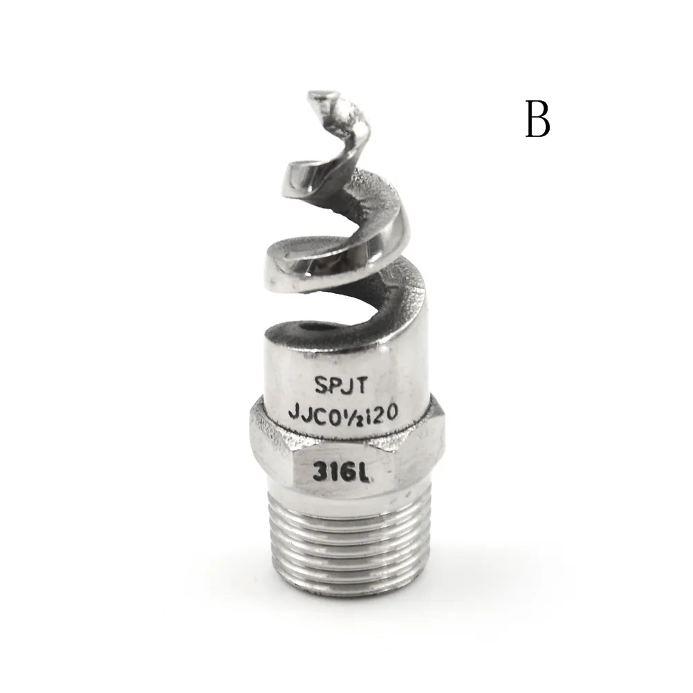 Cabezales de rociador de boquilla de atomización de cono espiral de acero inoxidable, 1/4 ", 1/2", nuevo