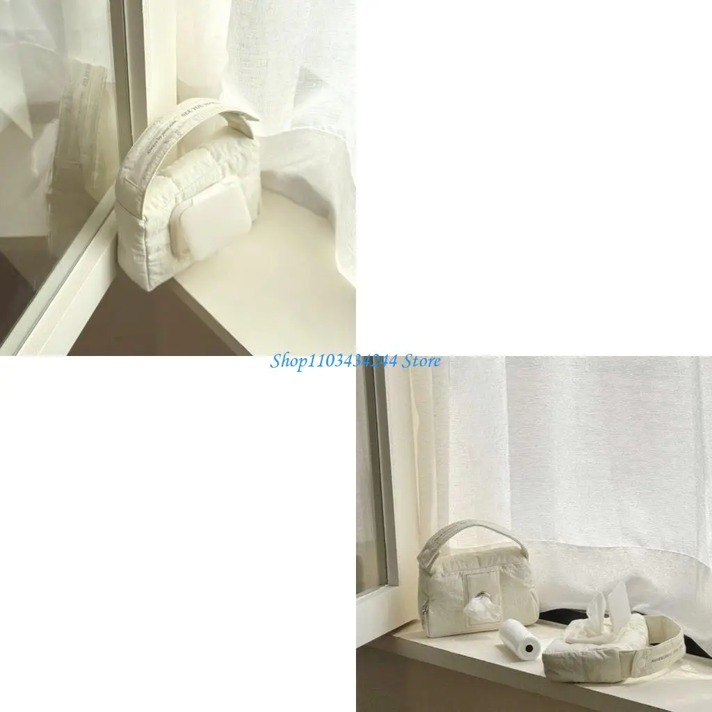 

Многоразовая сумка-контейнер для салфеток для колясок. Компактный дизайн. Органайзер для малышей. Быстрый доступ. Готов к