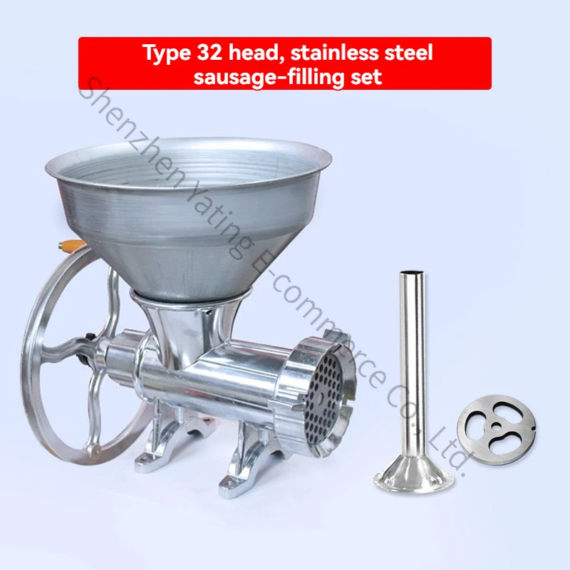 32type Manual Meat Grinder Hand Cranked Enema Machine Aluminum Alloy Chili Grinder Multi Minc Chicken Duck Rack Meat Grinder