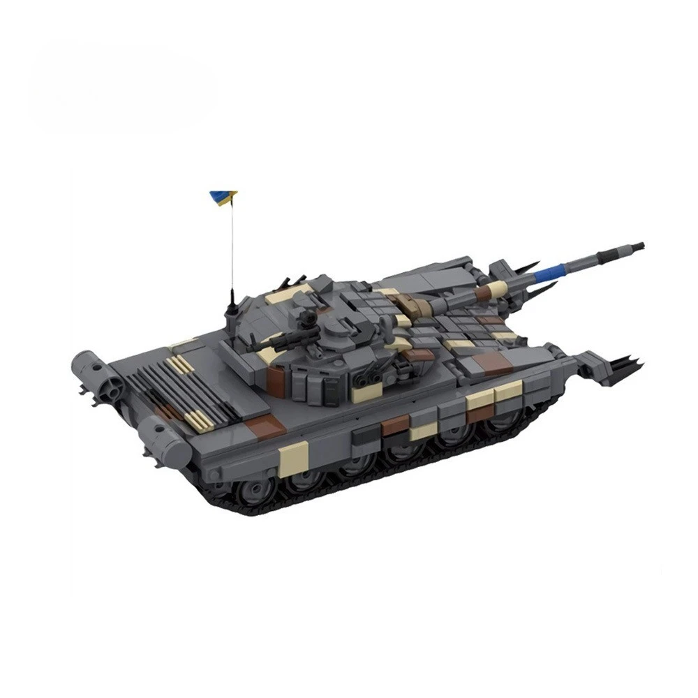 Segunda guerra mundial série militar T-72 tanque pesado bloco de construção MOC-157653 tanque decoração montagem dominó tipo modelo puzzle brinquedos