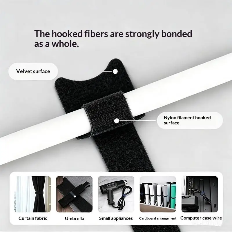 New 50Pcs Cable Organizer Cable Management Cable Winder Tape Protector For Wire Ties Phone Accessories Cables Organizer