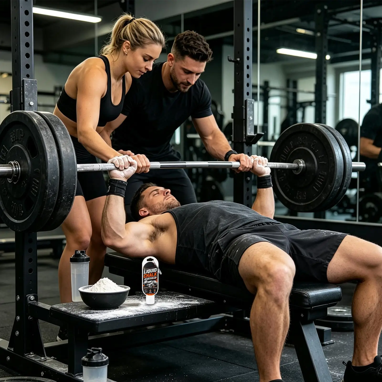 Liquid Chalk 50ml Sweat-Resistant Workout Magnesium Powder Anti-Slip Lifting Chalk Quick Dry For Gym Weightlifting Rock Climbing
