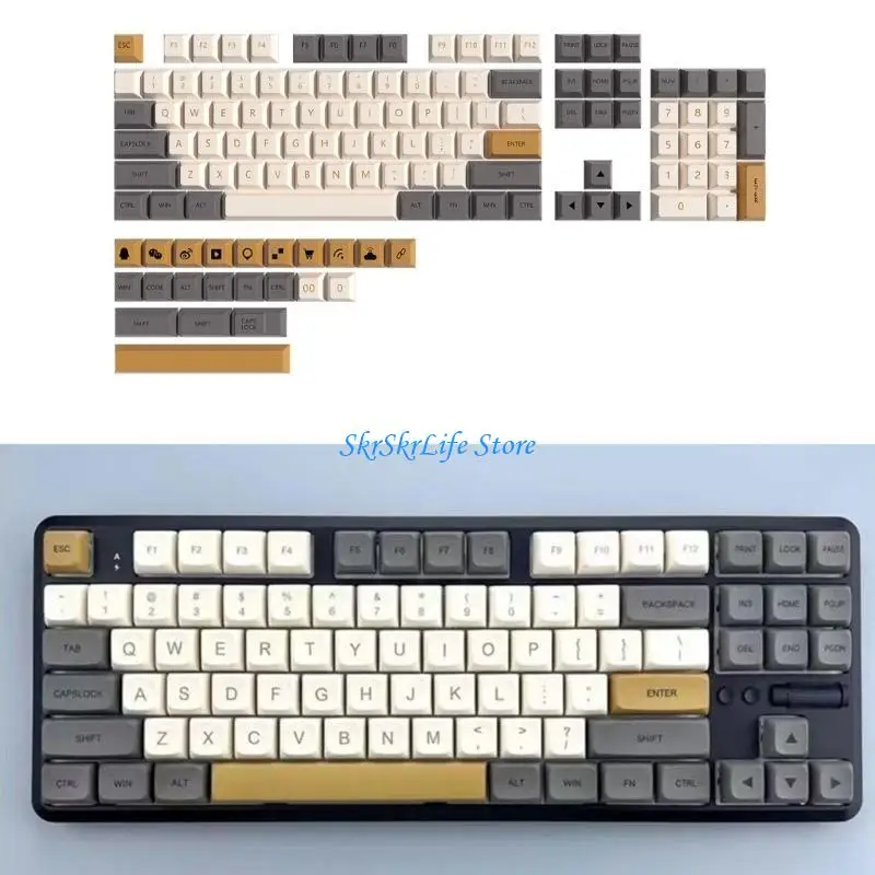 

E65E XDA Profile Keycaps PBT DyeSublimations for Mechanical Keyboards(125pcs)