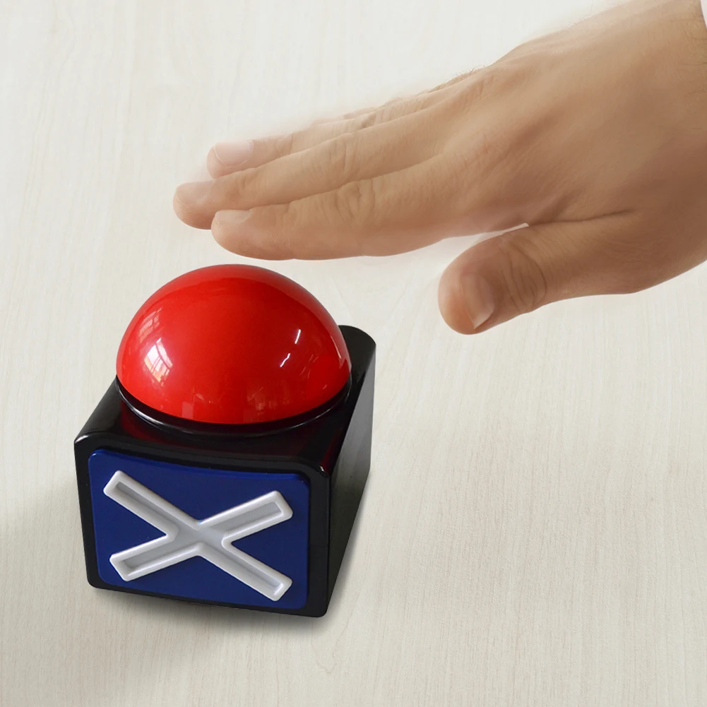 1-5pc Game Answer Buzzer with Sound Light Knowledge Competition Answer Alarm Button Family Party Interactive Game Squeeze Box