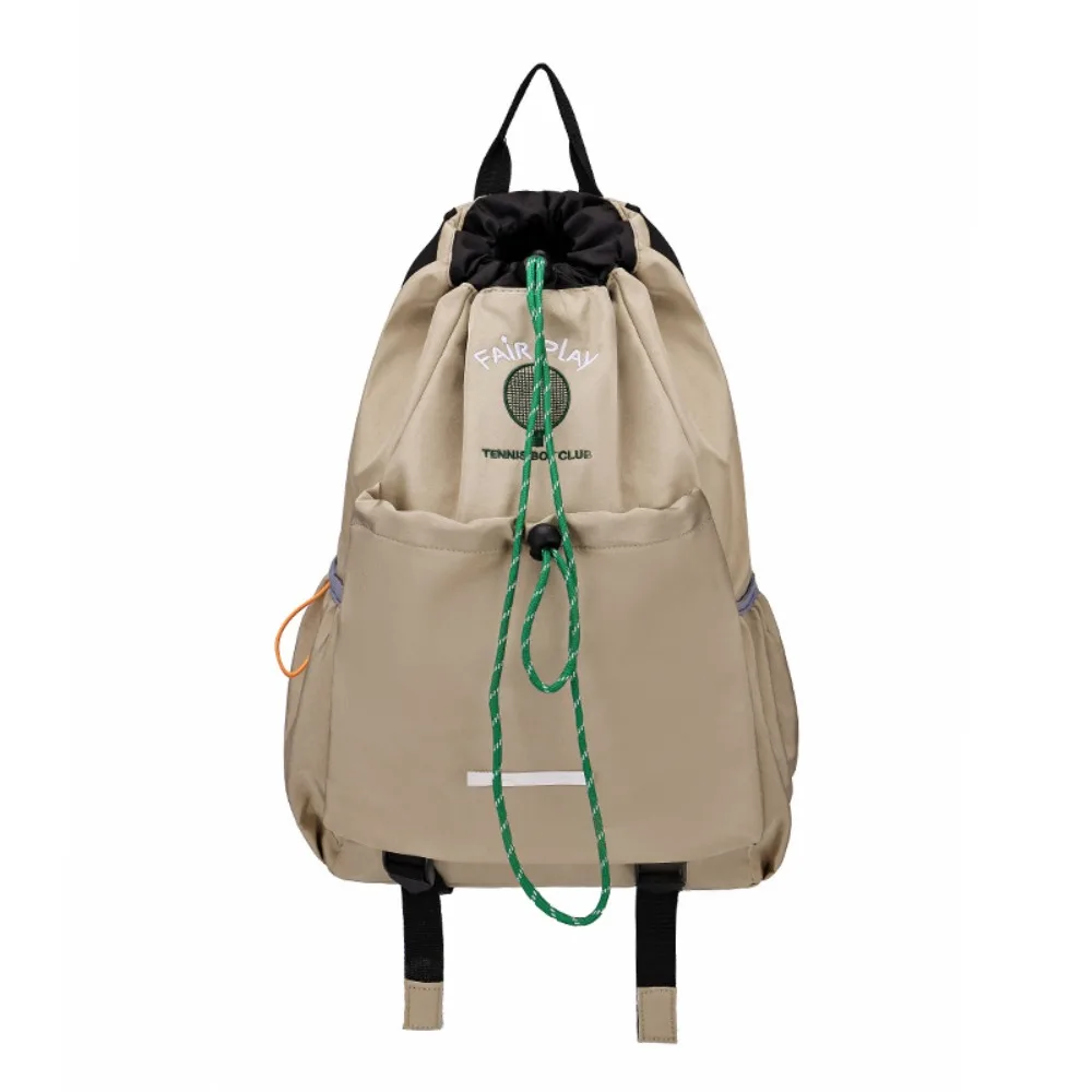 

Large Capacity Sport Racket Storage Backpack Nylon Lightweight Fitness Shoulder Bag Tennis Badminton Drawstring Fitness Bag