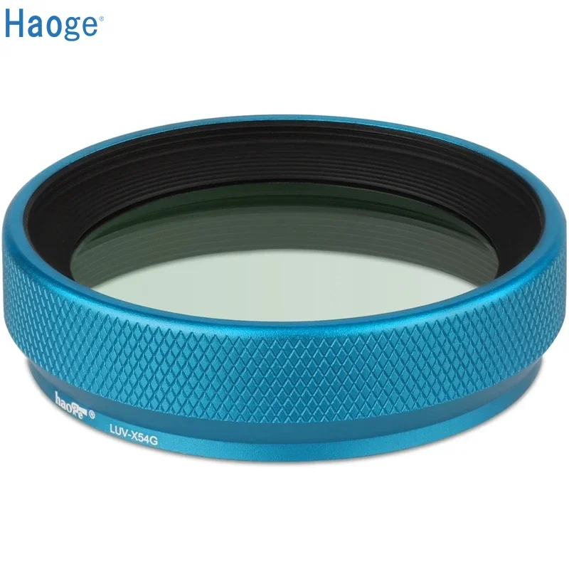 

Металлическая бленда Haoge LUV-X54G с защитой от ультрафиолета MC, мультиварный ультрафиолетовый фильтр для объектива для камеры Fujifilm Fuji X100VI V, синий