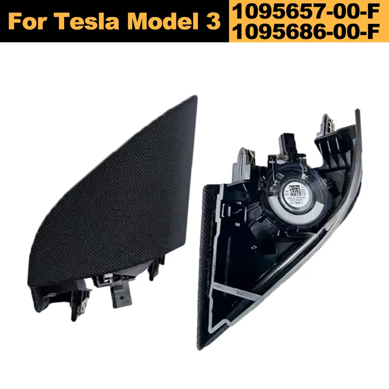 Cubierta de Altavoz Tweeter del Pilar A del Lado del Conductor para Tesla Model 3 2017-2023 OE 1095657 1095657-00-F 1095686-00-F Accesorios para Auto