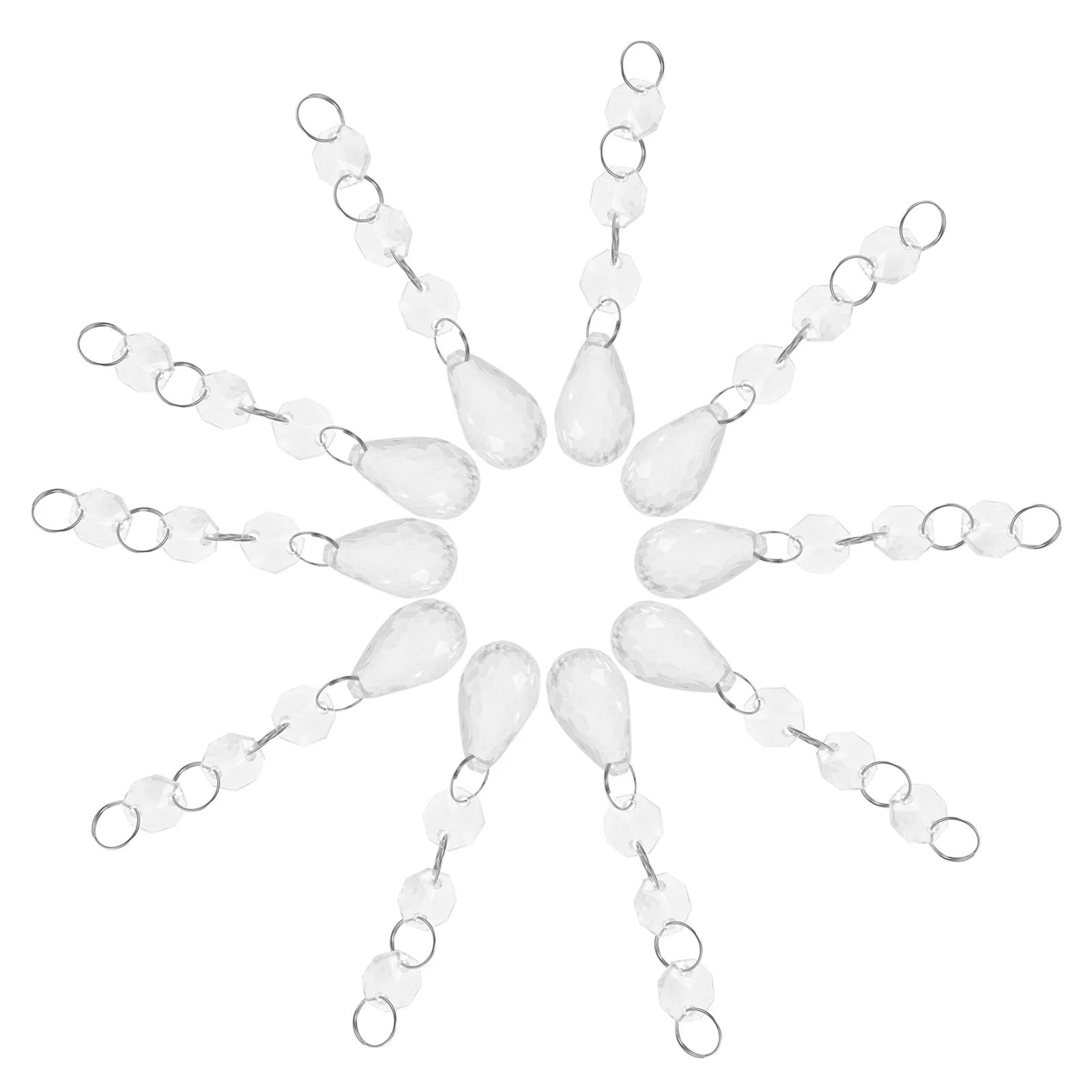 

20pcs Acrylic Bead Hanging Ornament Christmas Tree Pendant Xmas Party Decor Ceiling Hanging Decorations Crystal Ornaments