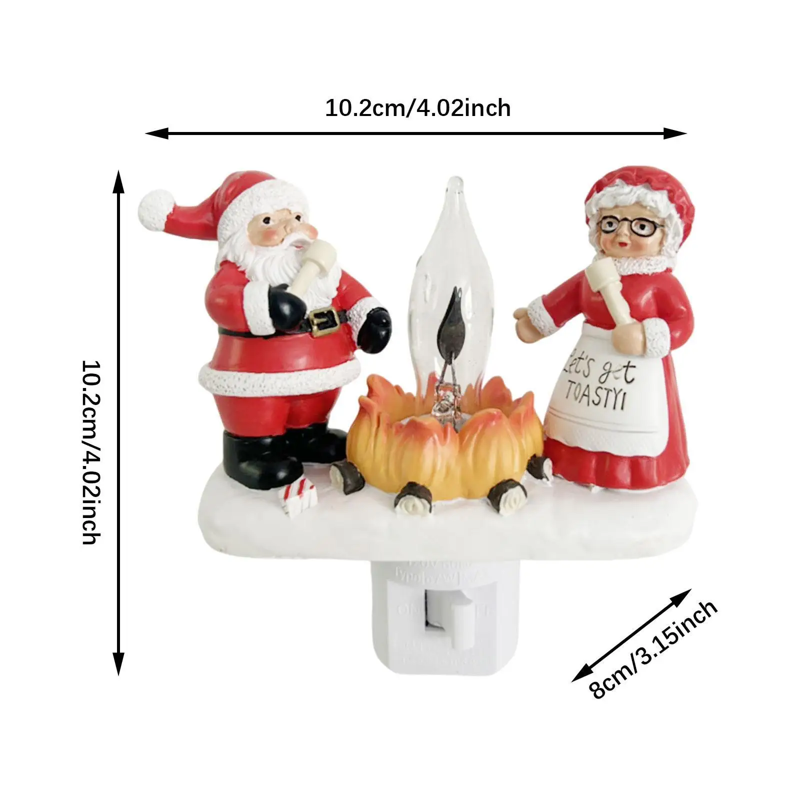 Night Light Plug in Compact Christmas Nightlight for Kitchen Festive Hallway