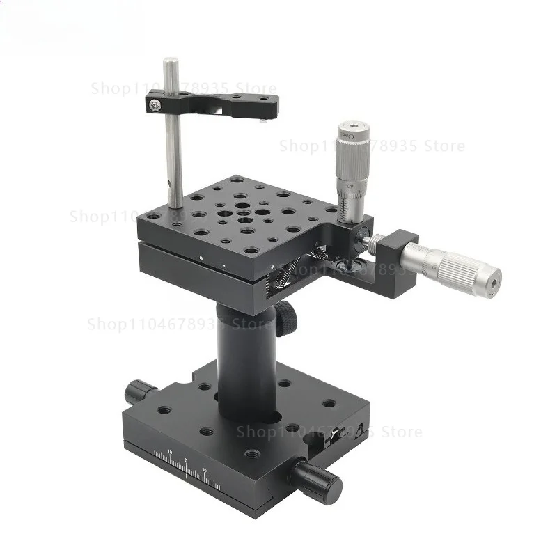Tilt and tilt deflection table two-dimensional angle adjustment displacement