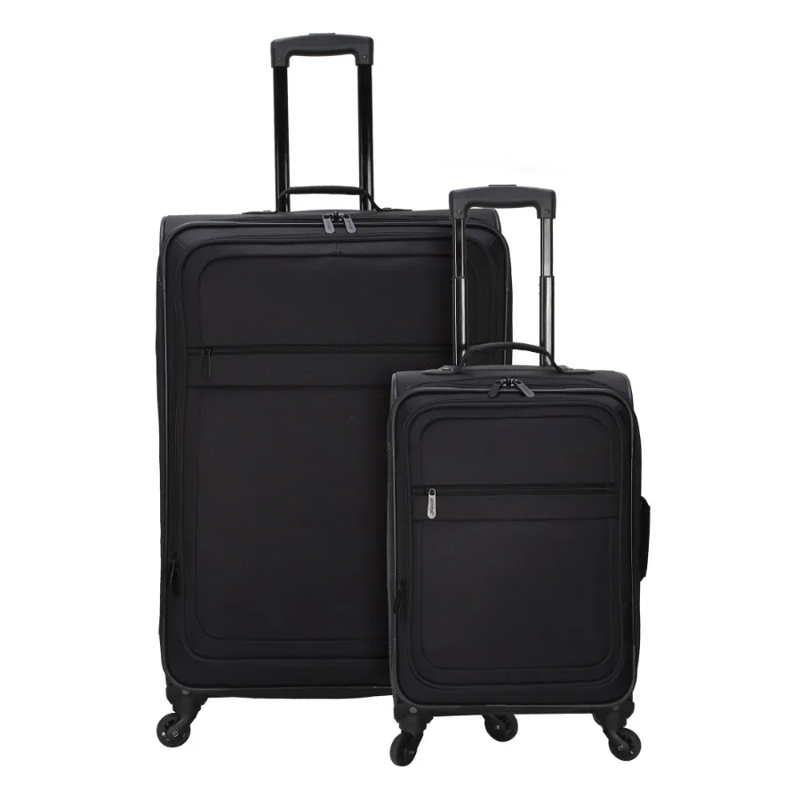 

Protégé 2-piece Softside Luggage Set Includes 28-inch Checked and 20-inch Carry-on Luggage with 360 Spinner Wheels and Organize