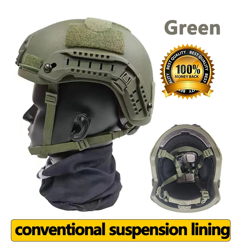 Kevlar Tactische Ballistische Helm ACH High Cut Helm NIJ IIIA Snelle Wendy's Suspension Pad Veiligheid Beschermende Kogelvrije Helm