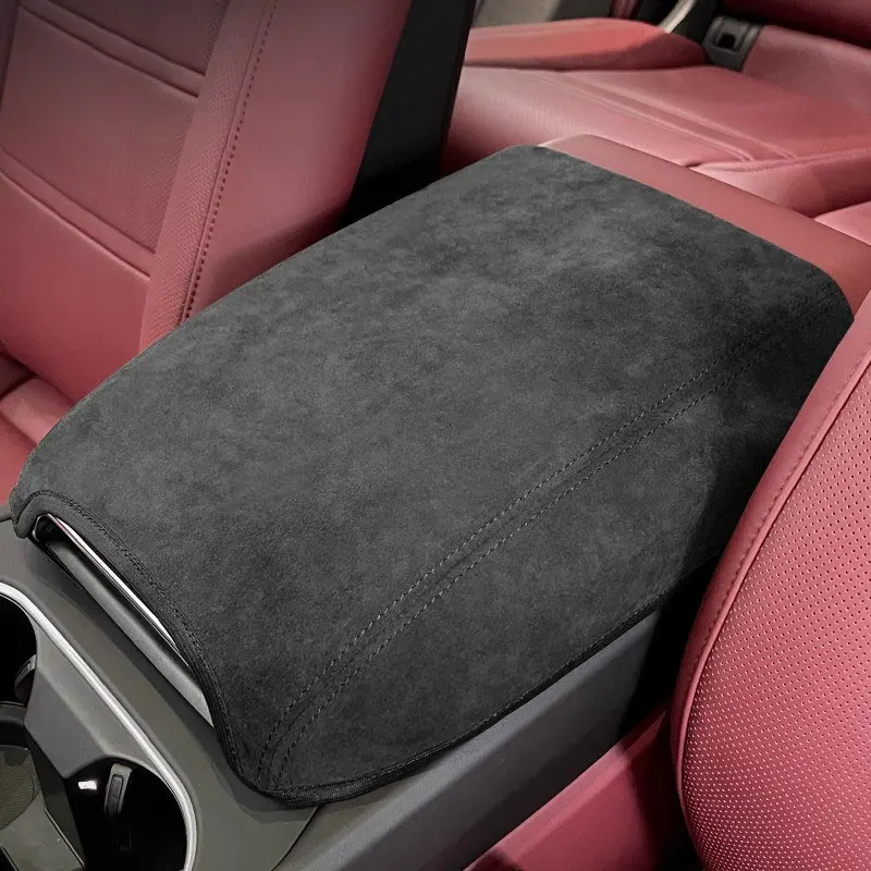 

Suede Car Armrest Box Cushion Cover Interior Center Console Armrest Protective Pad Shell Case For Porsche Cayenne 92A 9YA Macan