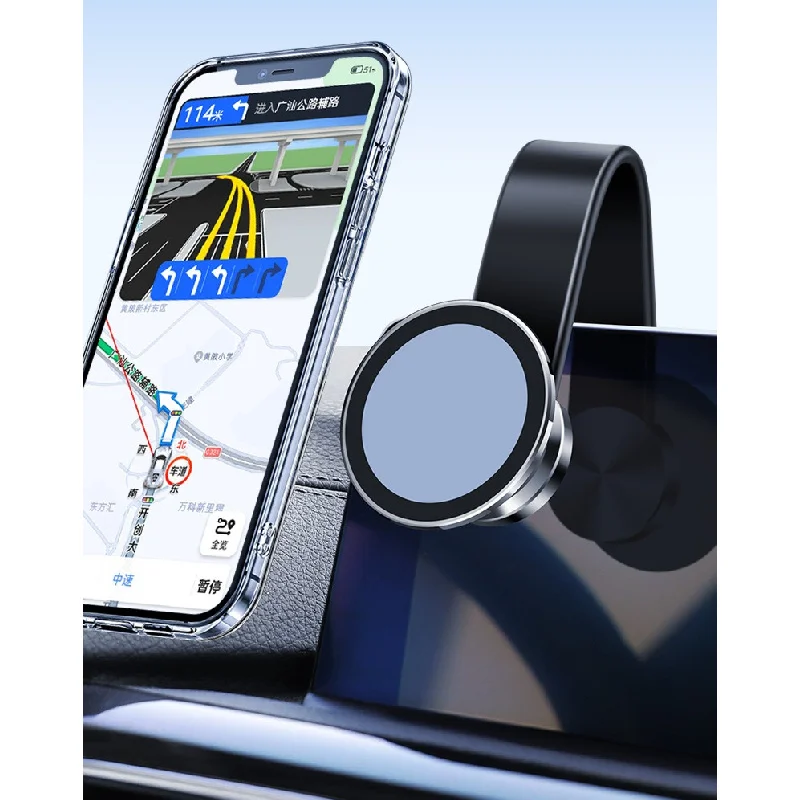 

Magnet Car Phone Holder Foldableing Vacuum Suction Cup 360 Degree Adjustment For All Phones Navigation Bracket